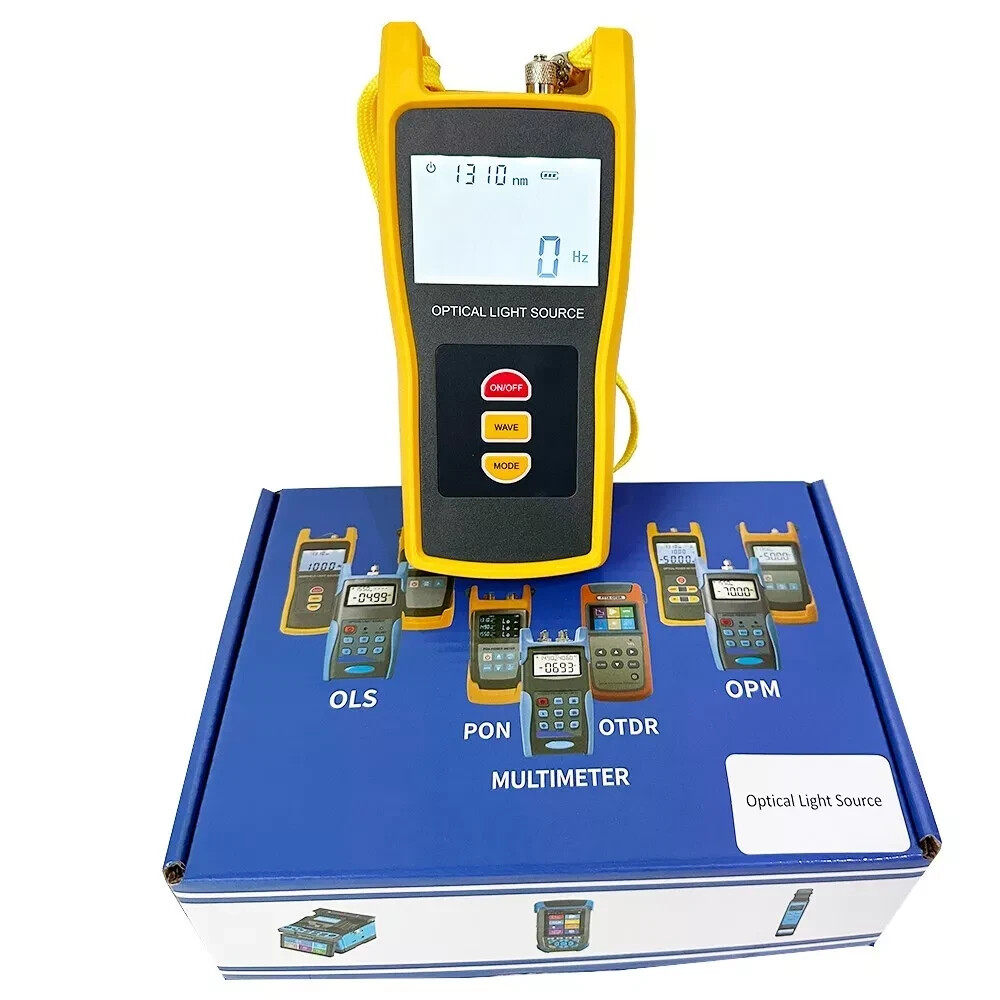 Handled Optical Light Source Optical Laser Source 1310/1550nm FTTH Testing Tools