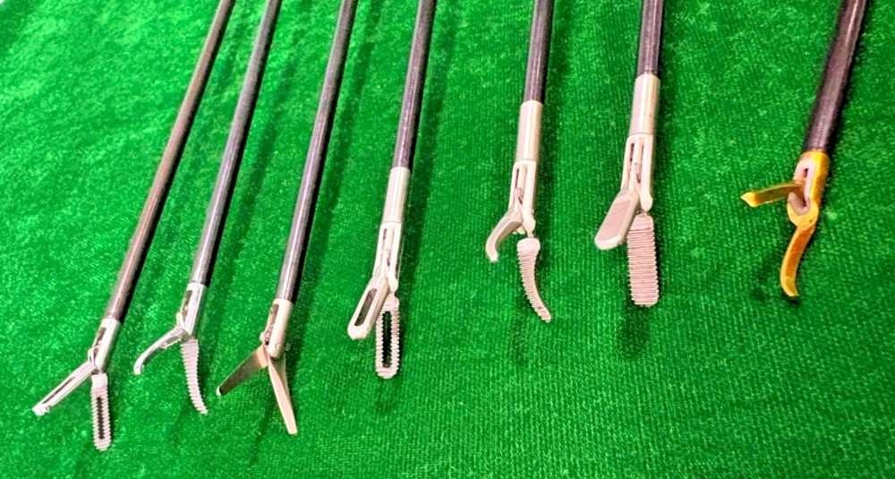 7pc Laparoscopic Monopolar/Bipolar Forceps 5mmx330mm Reusable Instruments