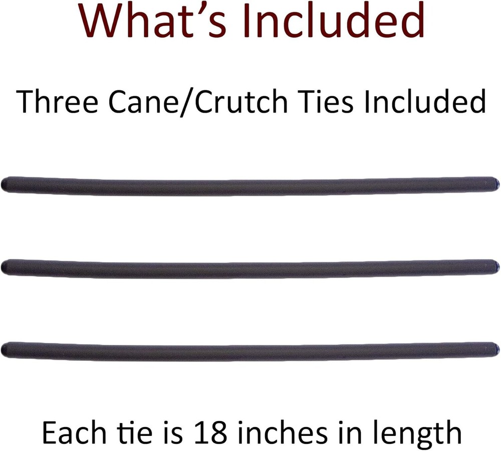 Essential Cane and Crutch Holder Set - Easy Access Mobility Tool - 3 Pack