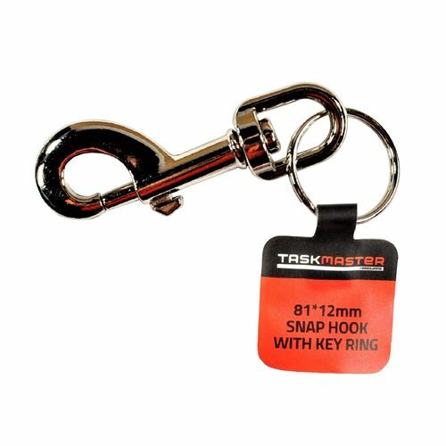 Taskmaster Nickel Plated Snap Hook With Key Ring