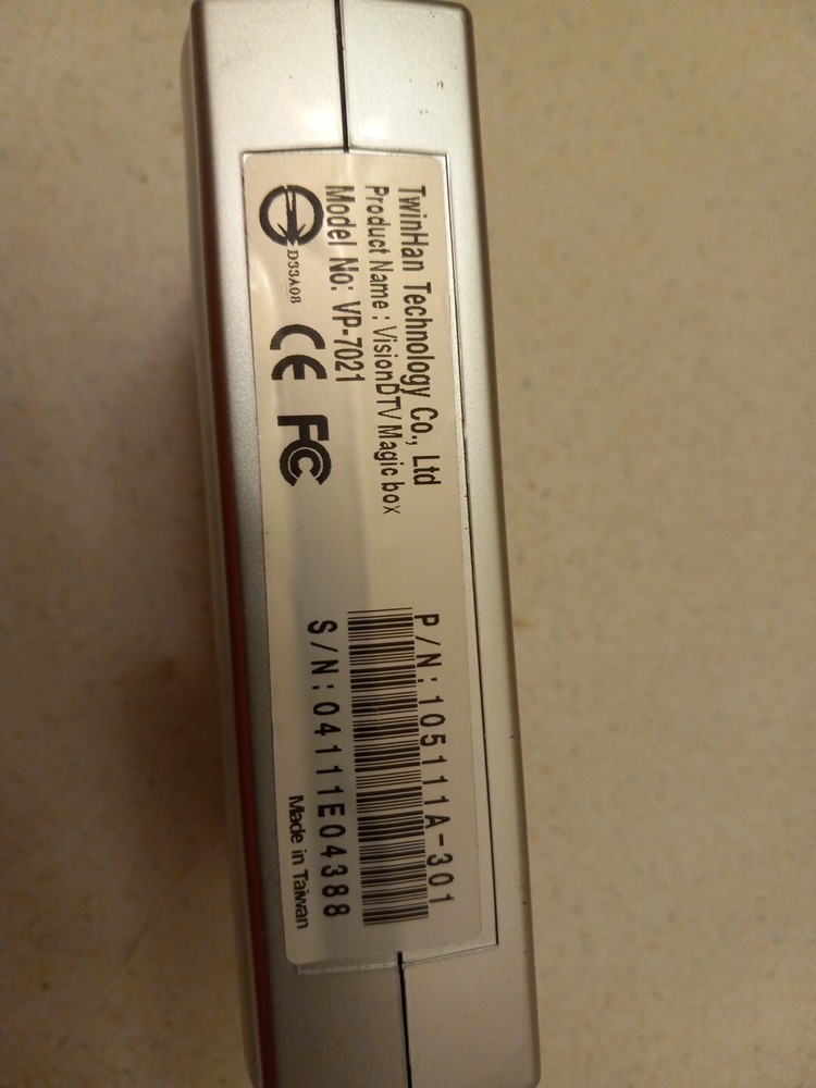Visionplus Vision Dtv Magic Box ONLY no Power Cord