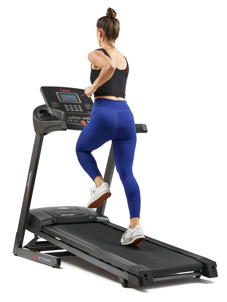 New Bluetooth Shock Absorption Treadmill with Auto Incline Foldable Pulse Sensor