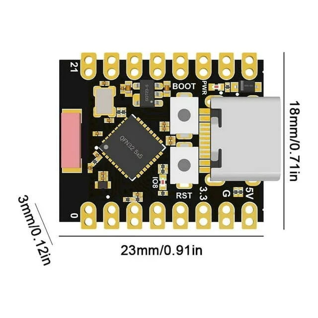 ESP32-C3 Super Mini Development Board | WiFi + Bluetooth 5.0 Type-C USB