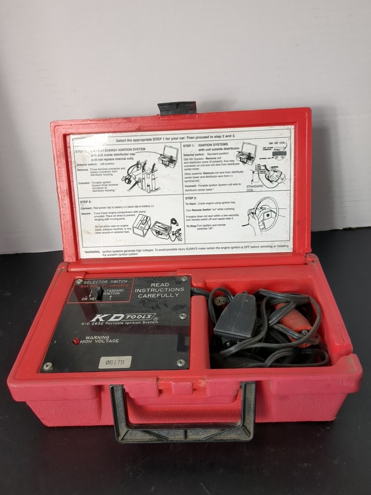 KD Tools 2632 Portable Ignition System Bypass for Breakdowns K-D W/Red Case READ