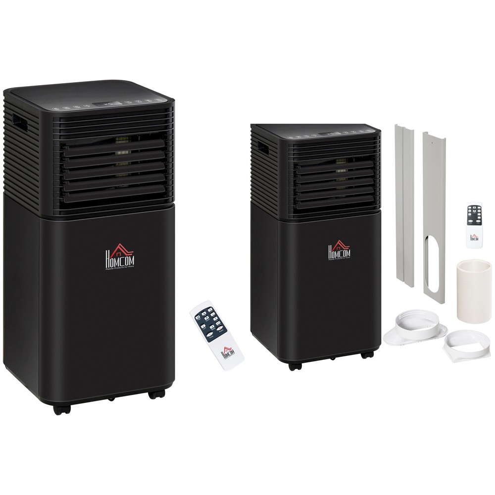 HOMCOM Portable Air Conditioner w/ 4 Modes for Home Office, Black
