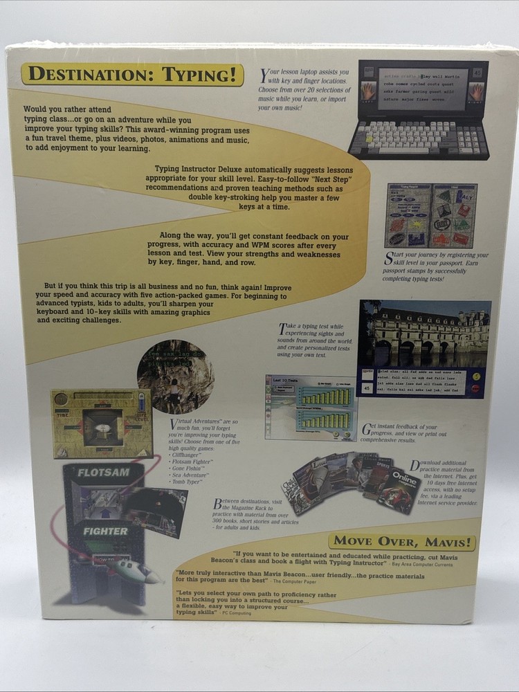 Vintage Typing Instructor Deluxe PC CD-ROM | Learn Touch Typing | Windows |