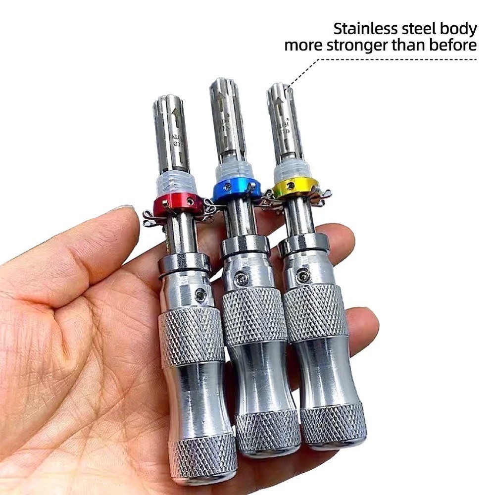3Pcs 7 Pin Advanced Tubular Lock Tool Set For Padlock Hook Tool Seal Pick Puller