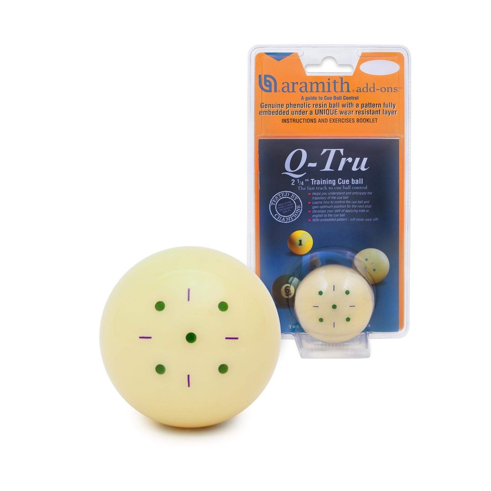 Aramith Q-Tru Training Cue Pool Billiard Ball