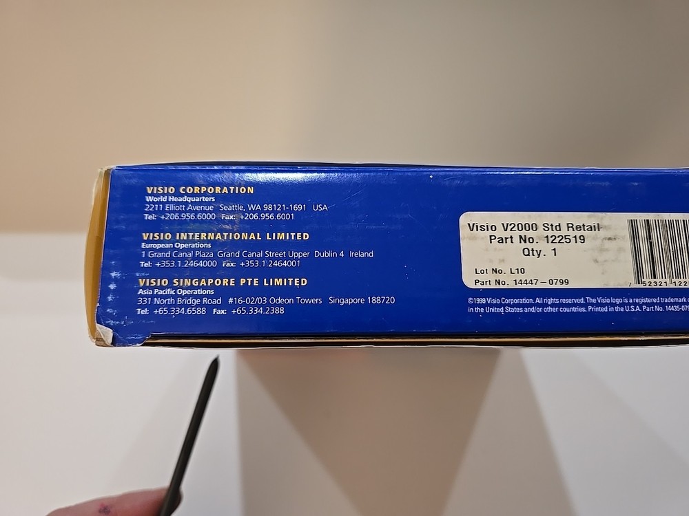 Visio 2000 Professional Upgrade New Standard Visual Gralhical Software Sealed