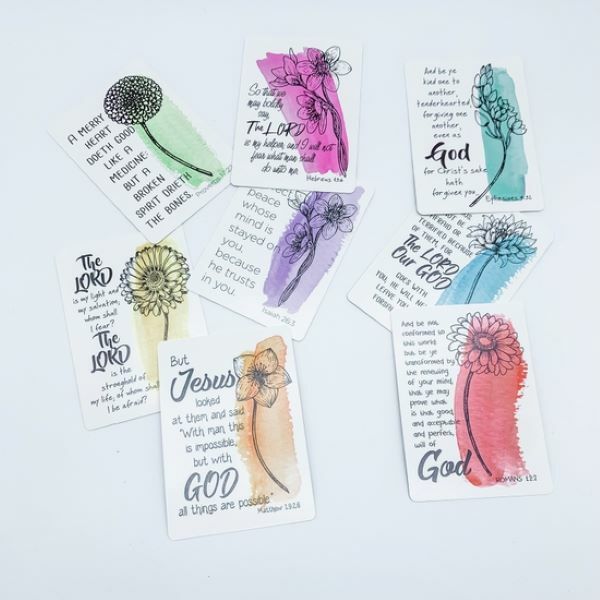 Scripture Cards - 54 Verses and Quotes From the Bible - Learn With Ease!