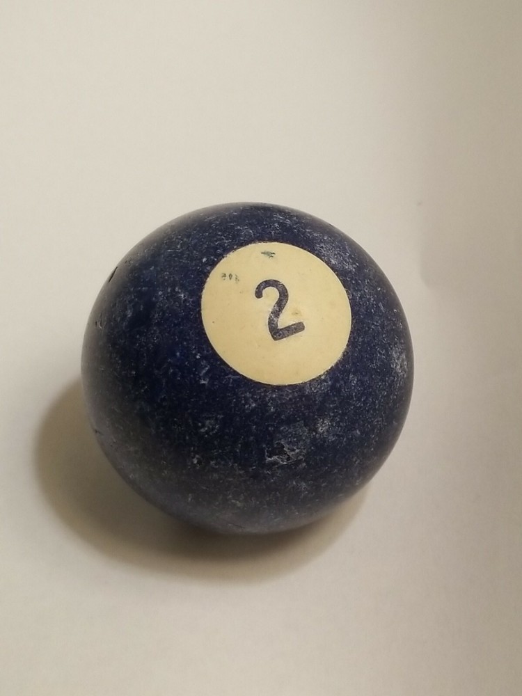 Vintage Bakelite Solid 2 Ball Billiard Pool Replacement 2 1/4" Standard Size