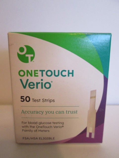 One Touch VERIO test strips 50ct, expire OCT 31 2026
