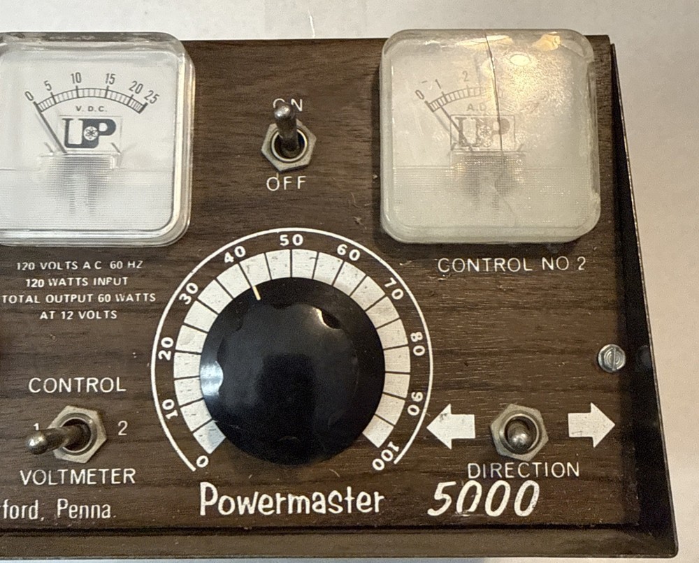 AS-IS Universal Power Master 5000 Multi-Control Train Transformer Powers Up