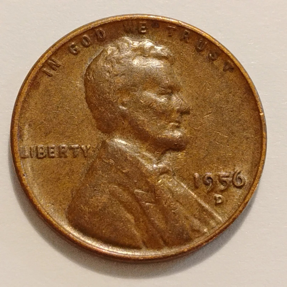 1956 D - BN - COPPER - 3 - 3.00 GRAMS