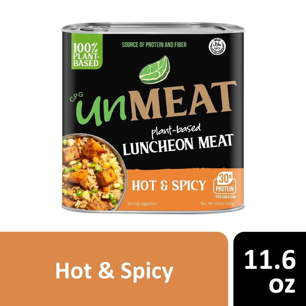 (2 pack) Plant-Based Luncheon Meat Hot & Spicy, 11.6oz Can