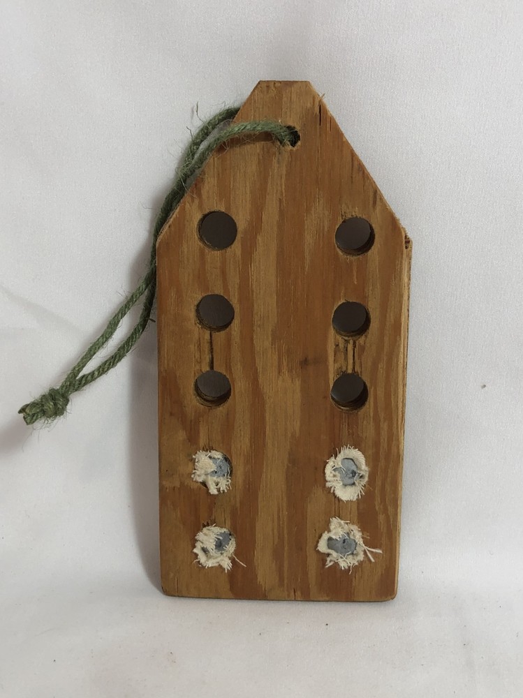 HANDMADE MUZZLELOADER ROUND BALL LOADING BLOCK ~ .45 CAL, 10 ROUNDS