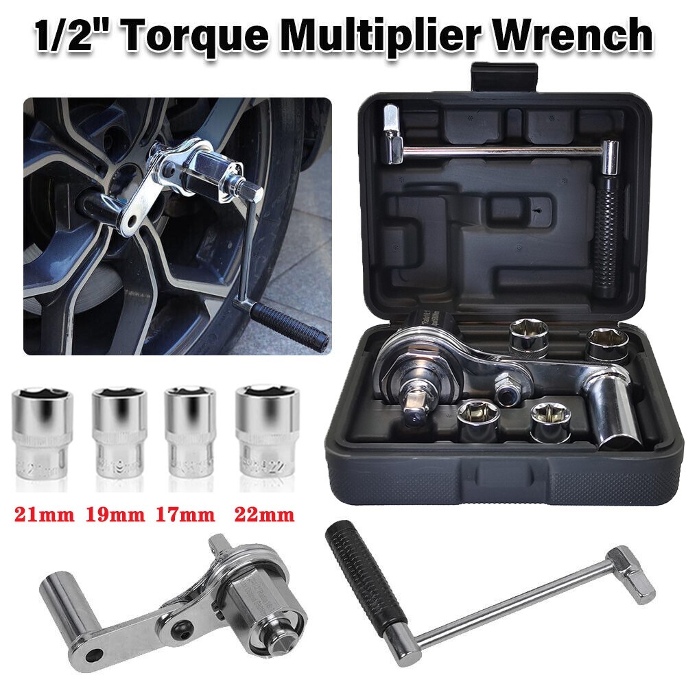 Car Torque Multiplier Wrench 1/2" Labor Saving Spanner Lug Nut Lugnuts Remover