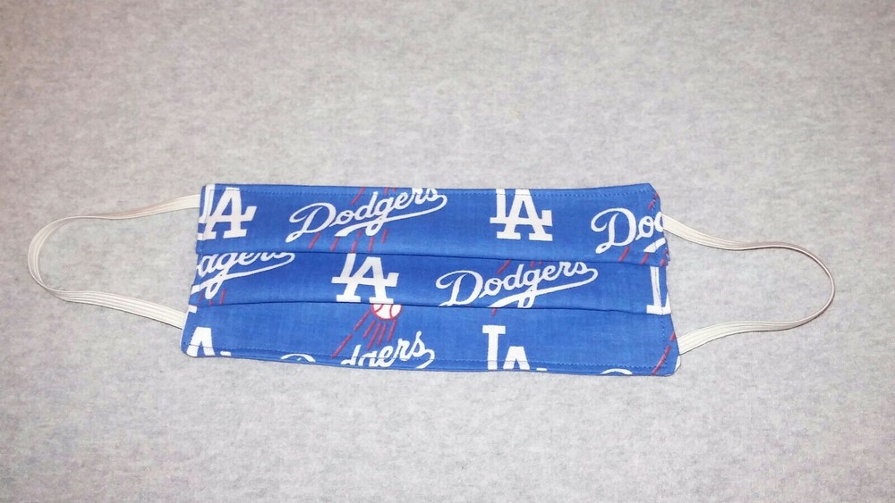 Handmade Fabric Face Mask - Reusable LA Dodgers