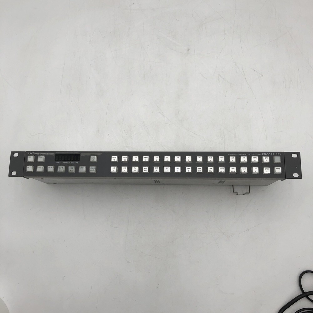 USED Grass Valley - Encore BPS Control Panel POWERS ON AS IS READ E