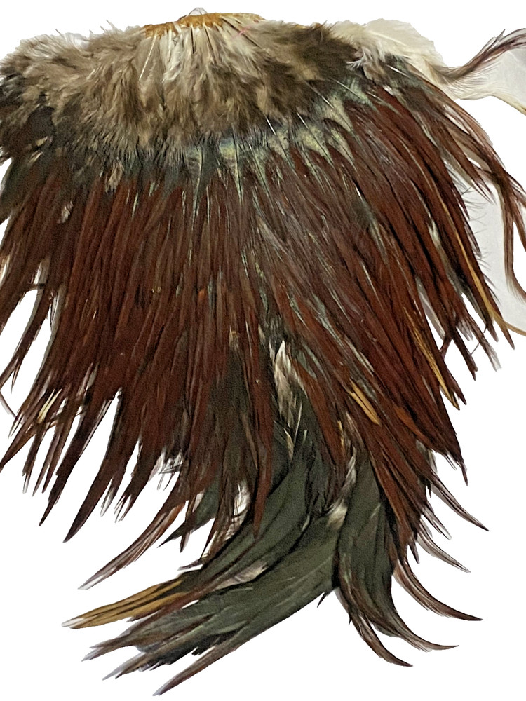 Indian Cock Saddle Natural Red Game