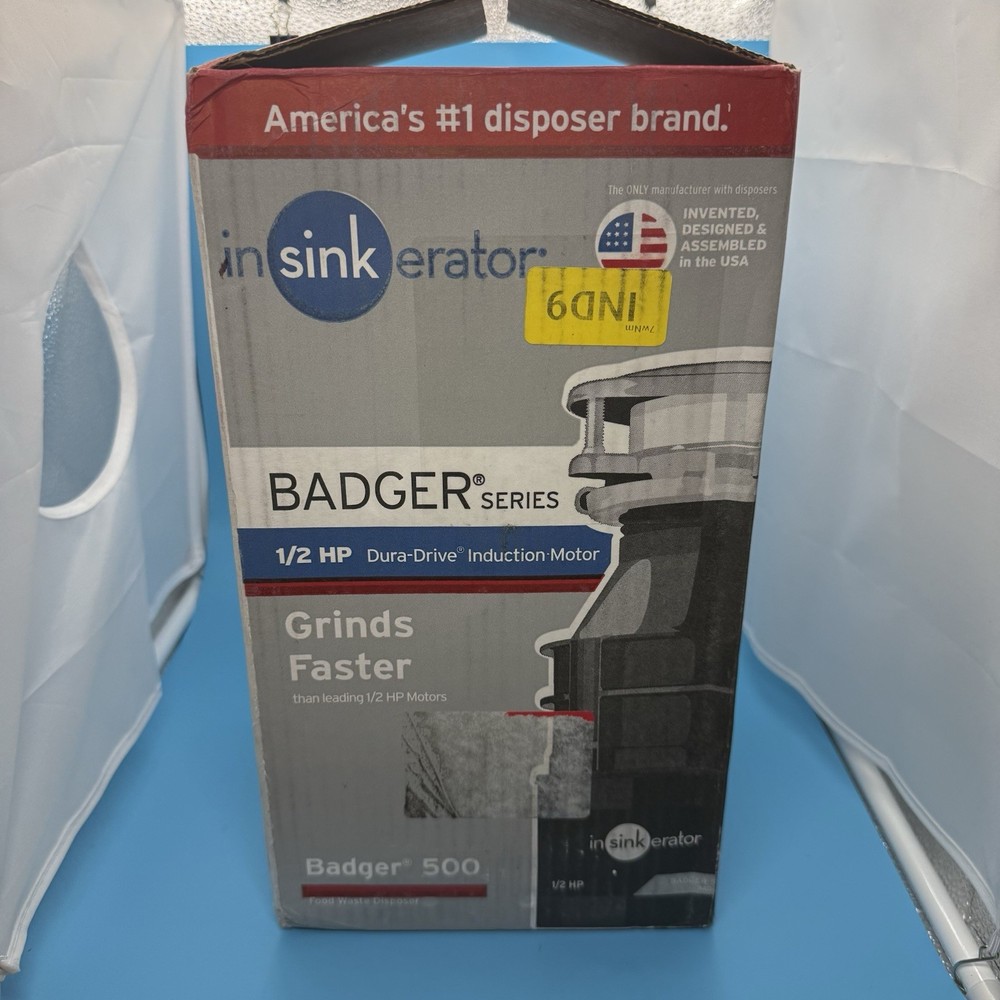 InSinkErator Garbage Disposal Badger 500 Standard Series 1/2 HP Made in USA