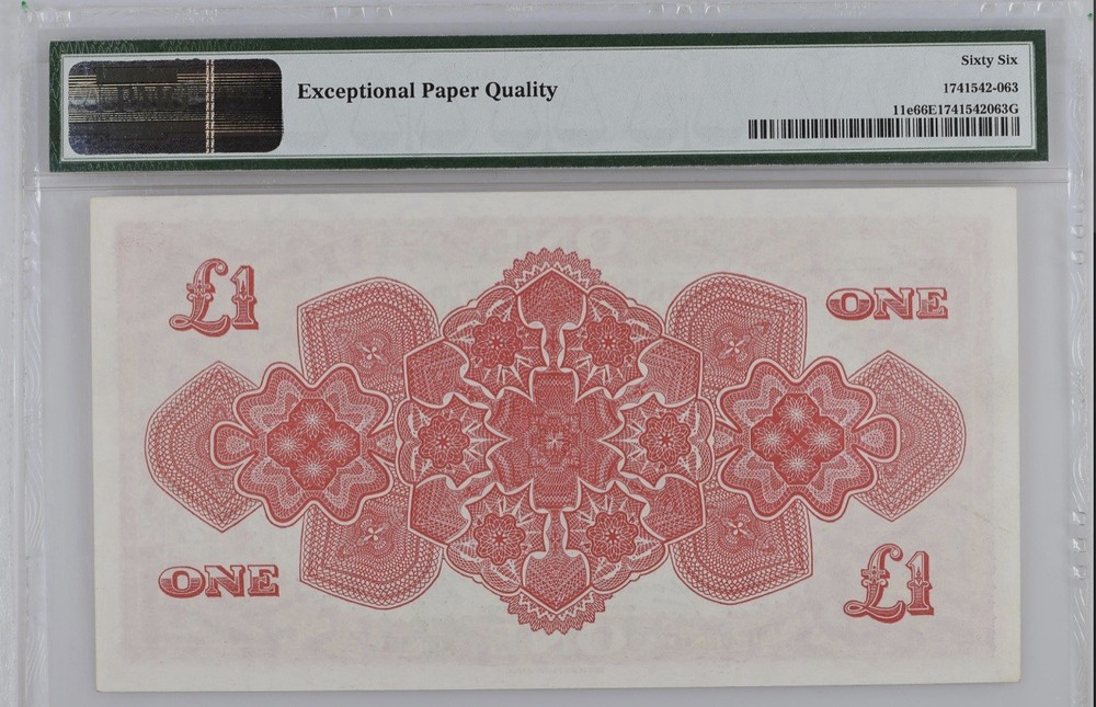 TONGA 1 Pound 1966 P#11e PMG 66 EPQ Gem UNC Grade