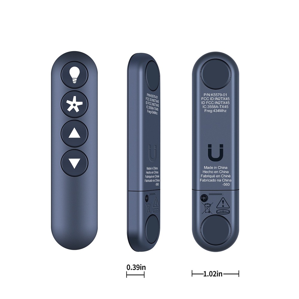 Remote Control For Hunter Handheld Ceiling Fan K5579-01