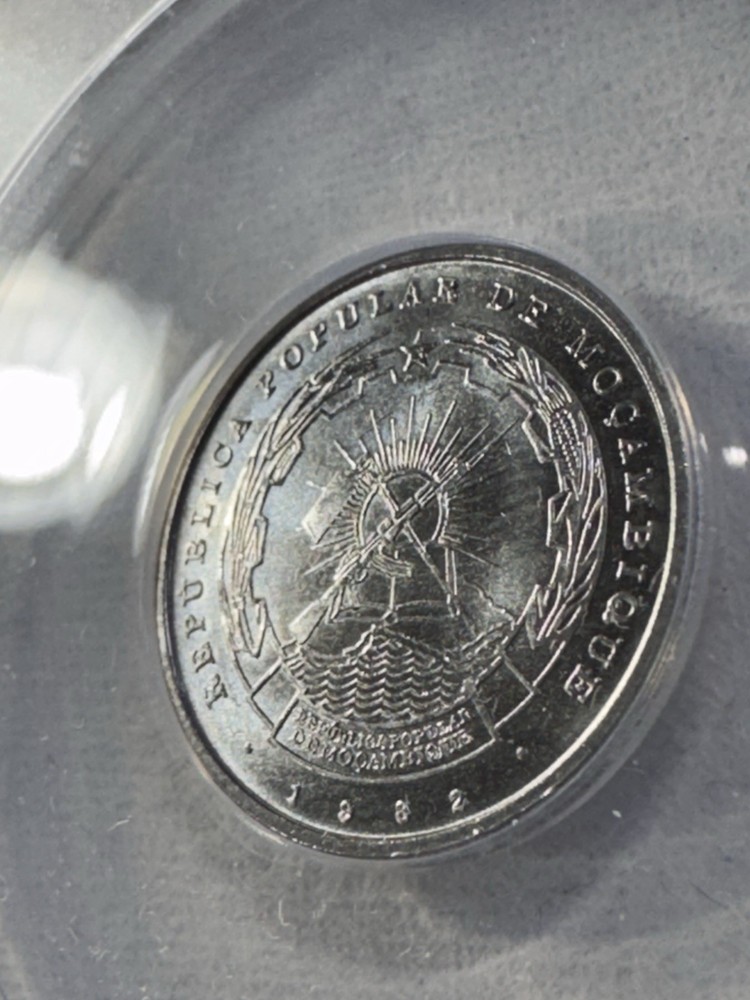 1982 Mozambique 50 Centavos Graded MS 66 by ANACS