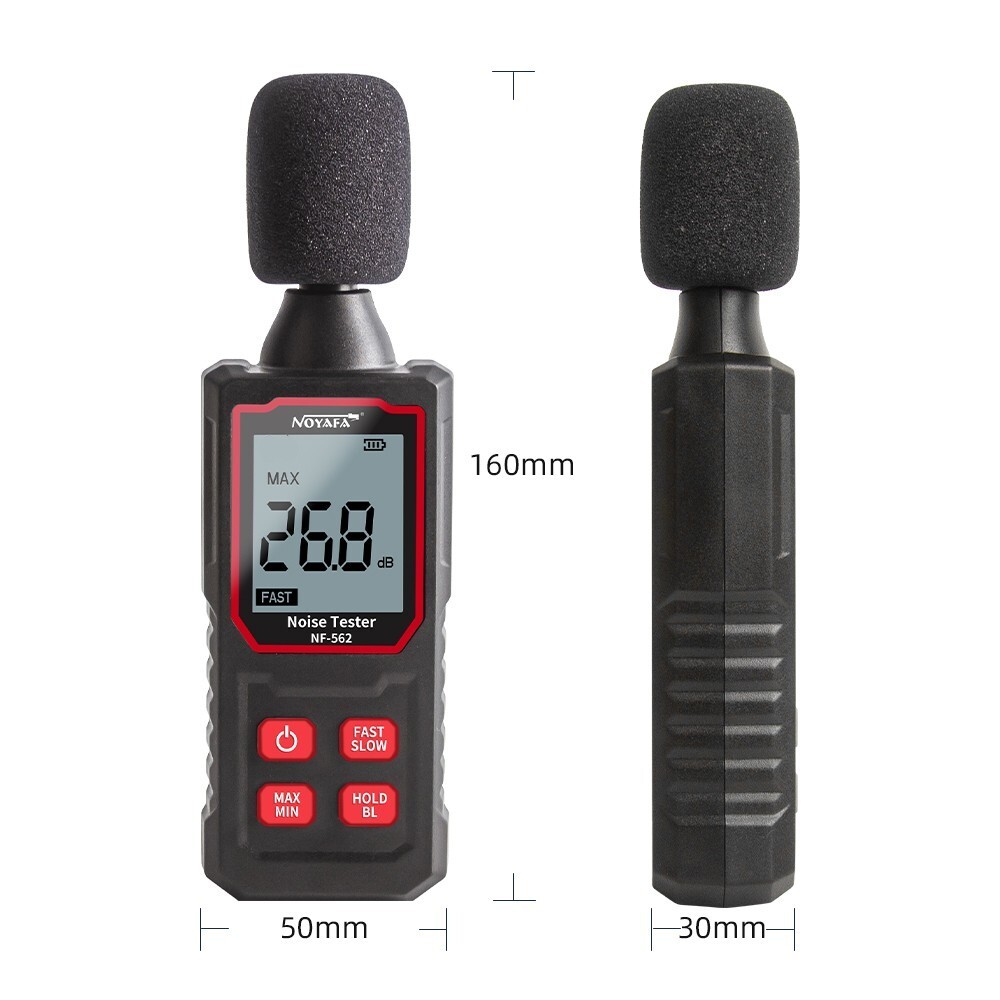 Digital Decibel Meter Noise Detector Sound Level Meter Tester Backlit LCD Screen