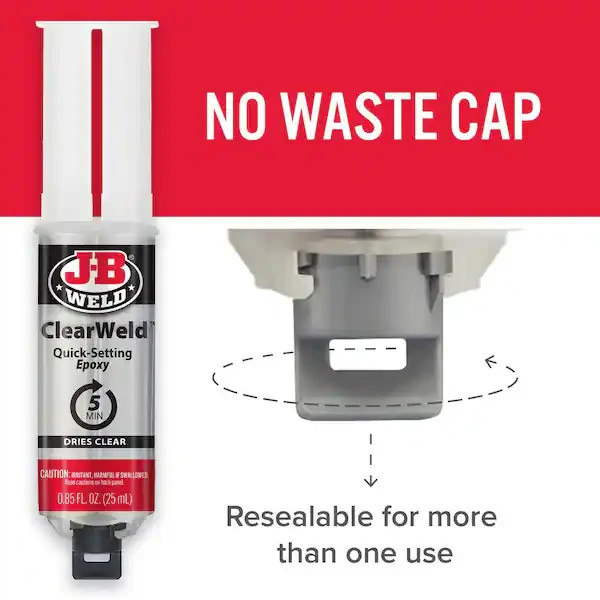 J-B Weld Extra Strength Epoxy Syringes 0.85 oz