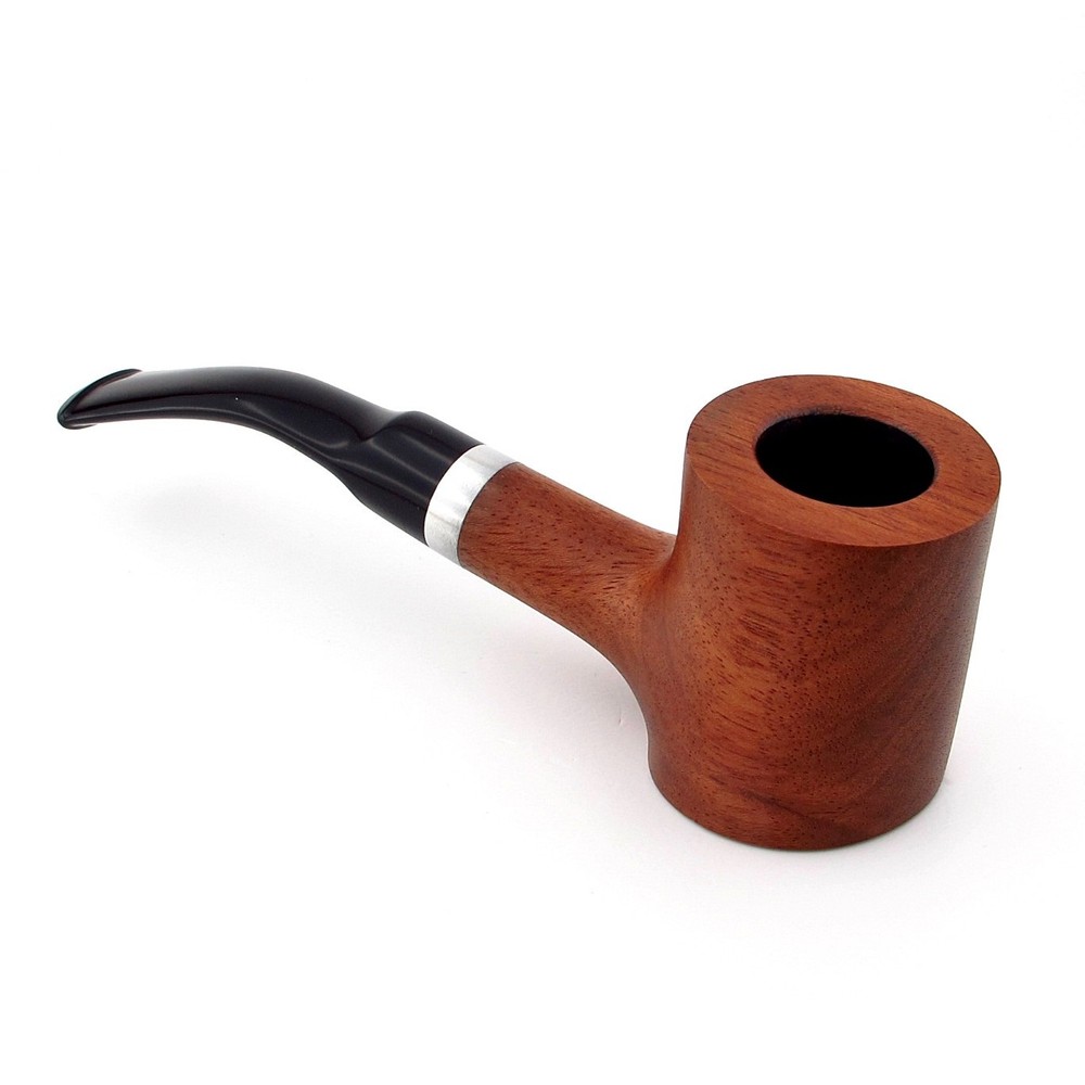 Handmade Briar Pipe - Poker Sitter Shape - 9mm Filter - Stand Alone DPX002