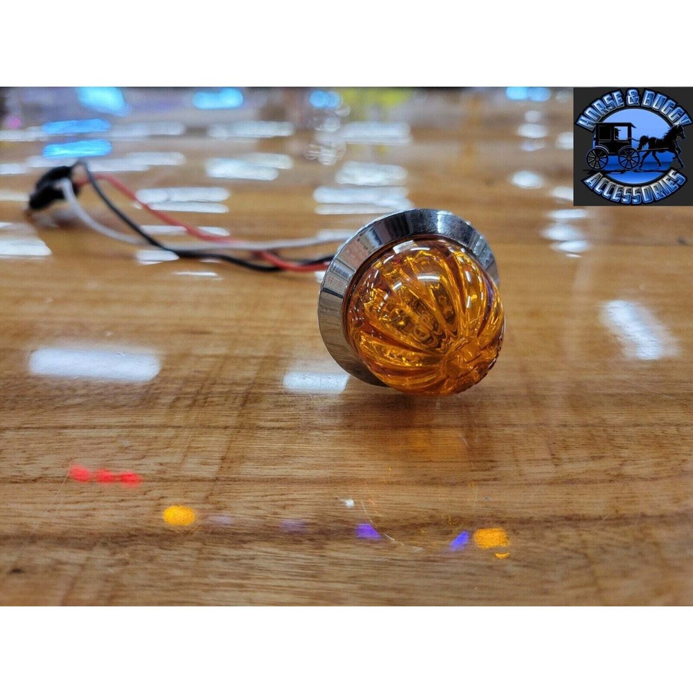 Roadworks mini 3/4" hero watermelons red or amber dual function clearance light