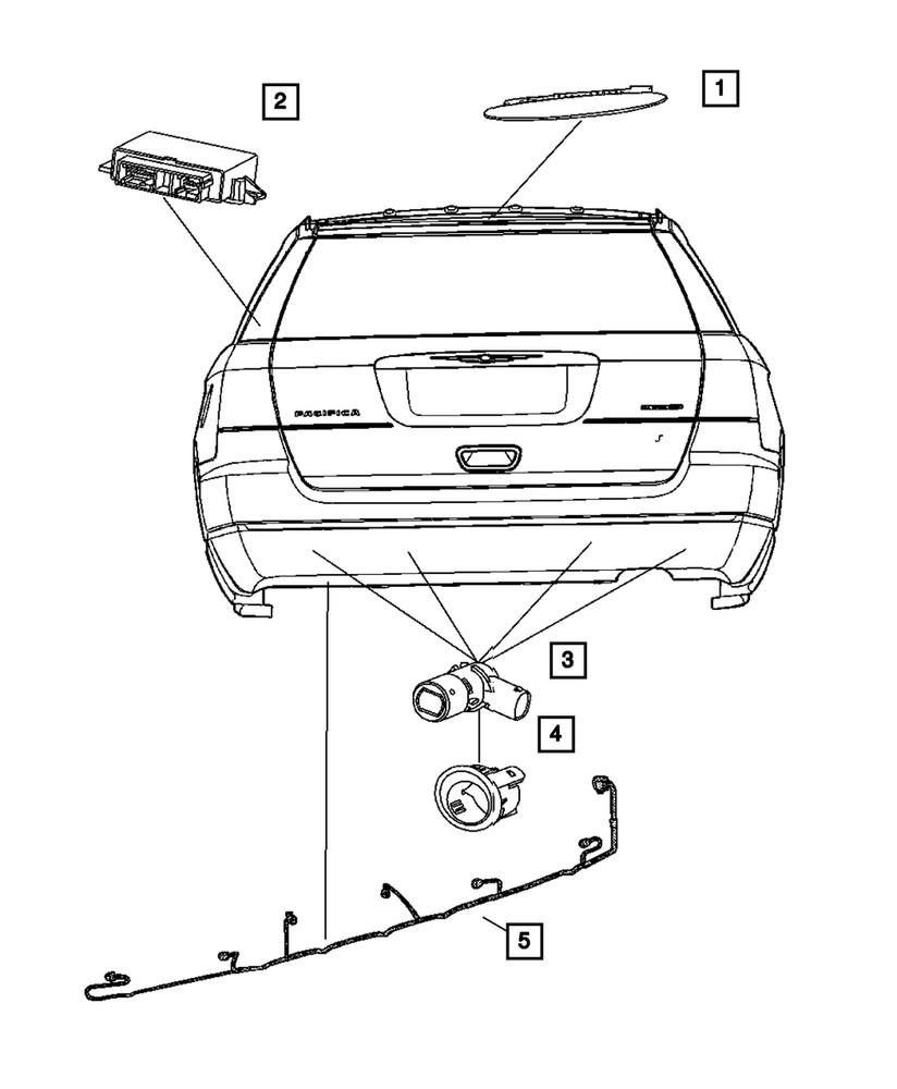 Genuine Mopar Park Assist Sensor YK91EVJAA