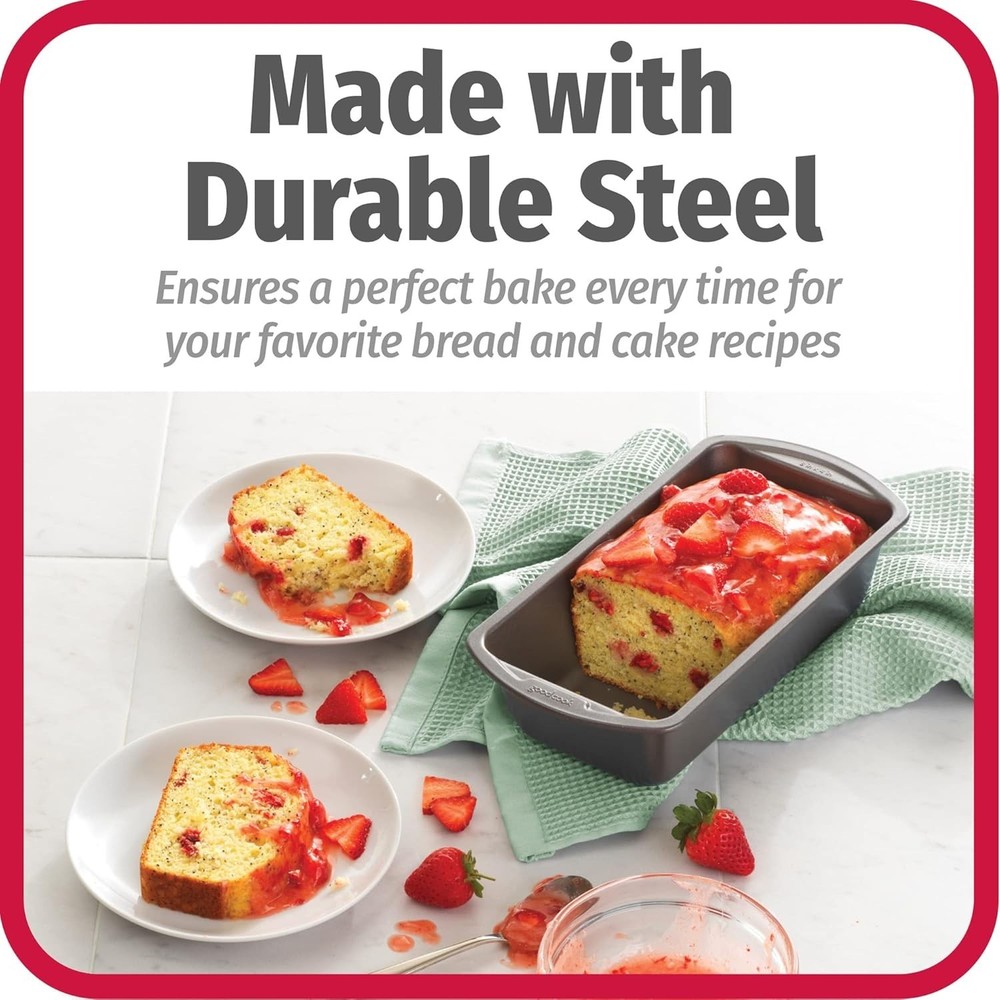Durable Nonstick Loaf Pan - Effortless Cleaning & Perfect Baking Every Time