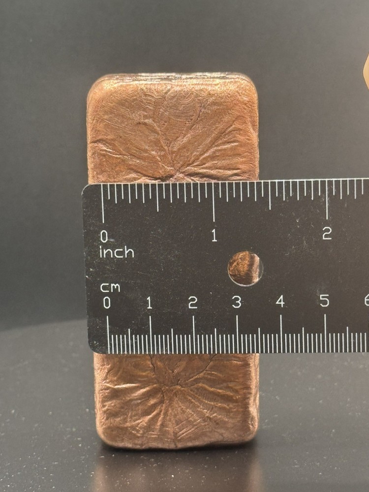 1.1 Lb Hand Poured Copper Bar