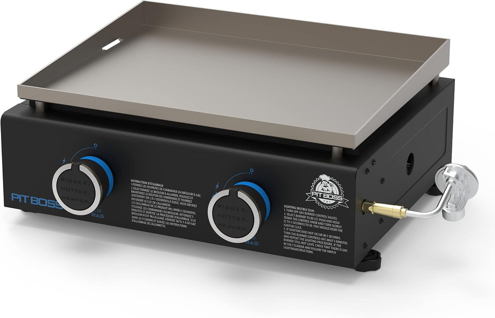 10960 2-Burner Tabletop Griddle, Black