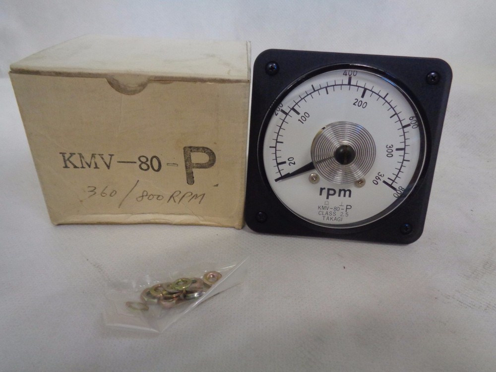 NEW TAKAGI KMV-80-P  CLASS 2.5 TACHOMETER