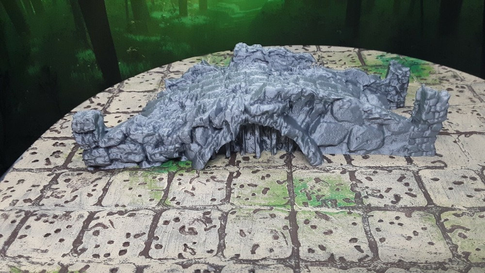 Stone Bridge Ruins Scatter Terrain Scenery 28mm Dungeons & Dragons 3D Printed