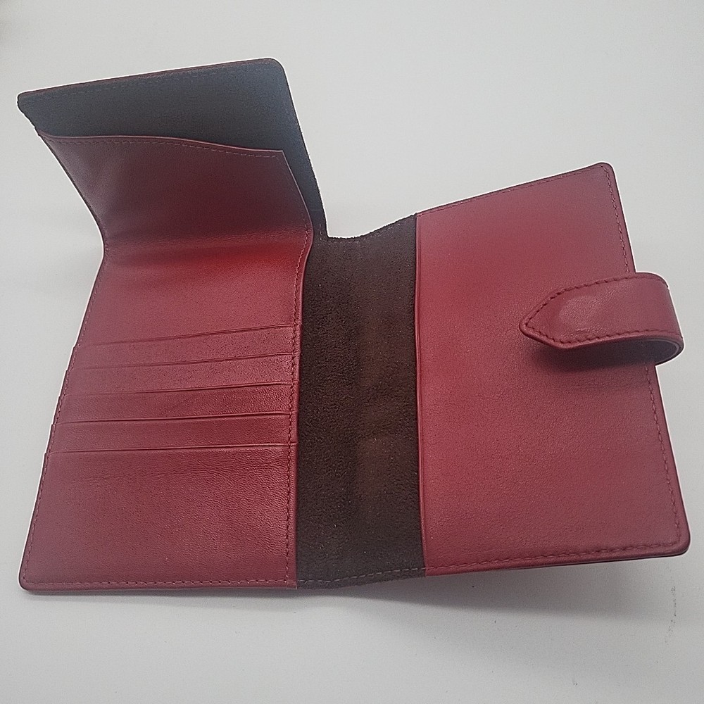 Red Envelope Passport Wallet - Red NAPA Leather