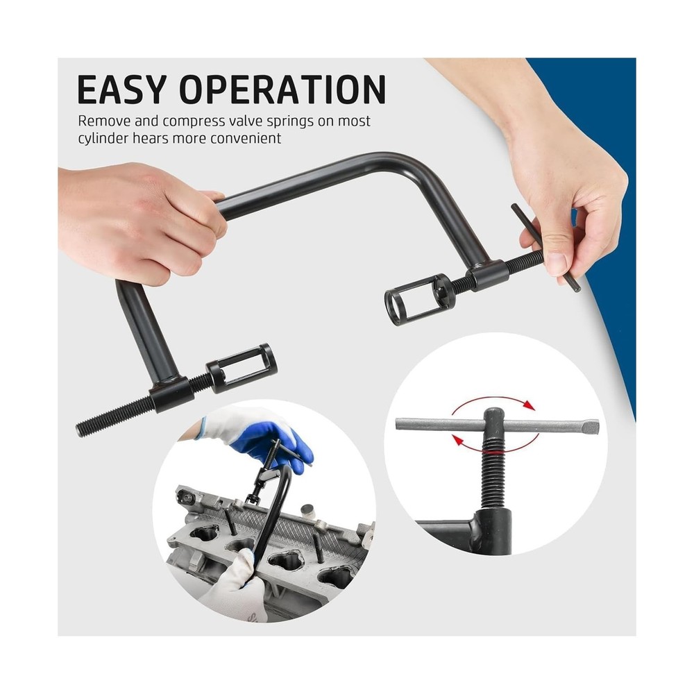 DASBET Valve Spring Compressor C Clamp Service Kit Valve Spring Removal Tool ...
