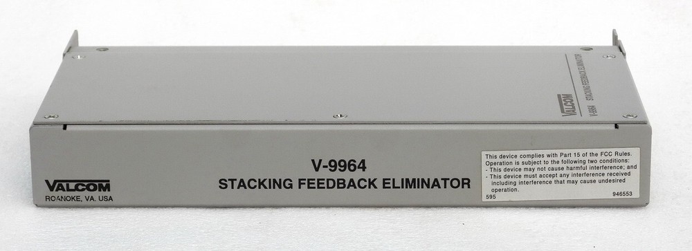 VALCOM V-9964 STACKING DIGITAL FEEDBACK ELIMINATOR / MESSAGE STACKER
