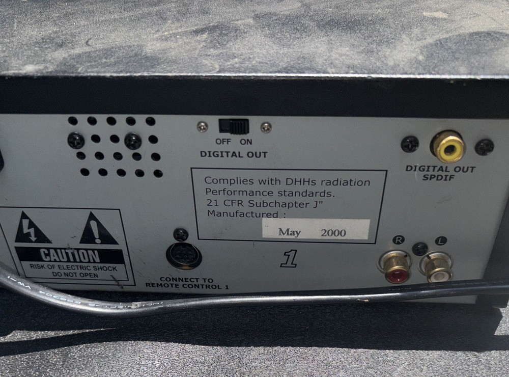 Tested NUMARK CDN-34S DJ PROFESSIONAL DUAL CD PLAYER + Controller Wire 1 Cd Work