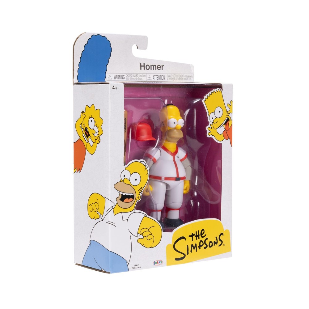 The Simpsons 5" Action Figure Baseball Homer with 5 polegadas,