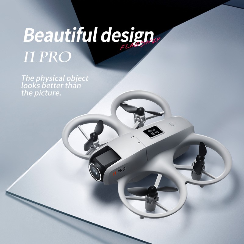 Mini RC Drone 4K Dual Cameras 180° Adjustable Camera Obstacle Avoidance 2Battery