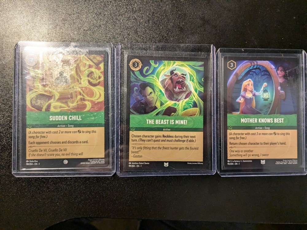 Lorcana First Chapter Ruby Emerald Starter Deck Equivalent PART-FOIL VERSION