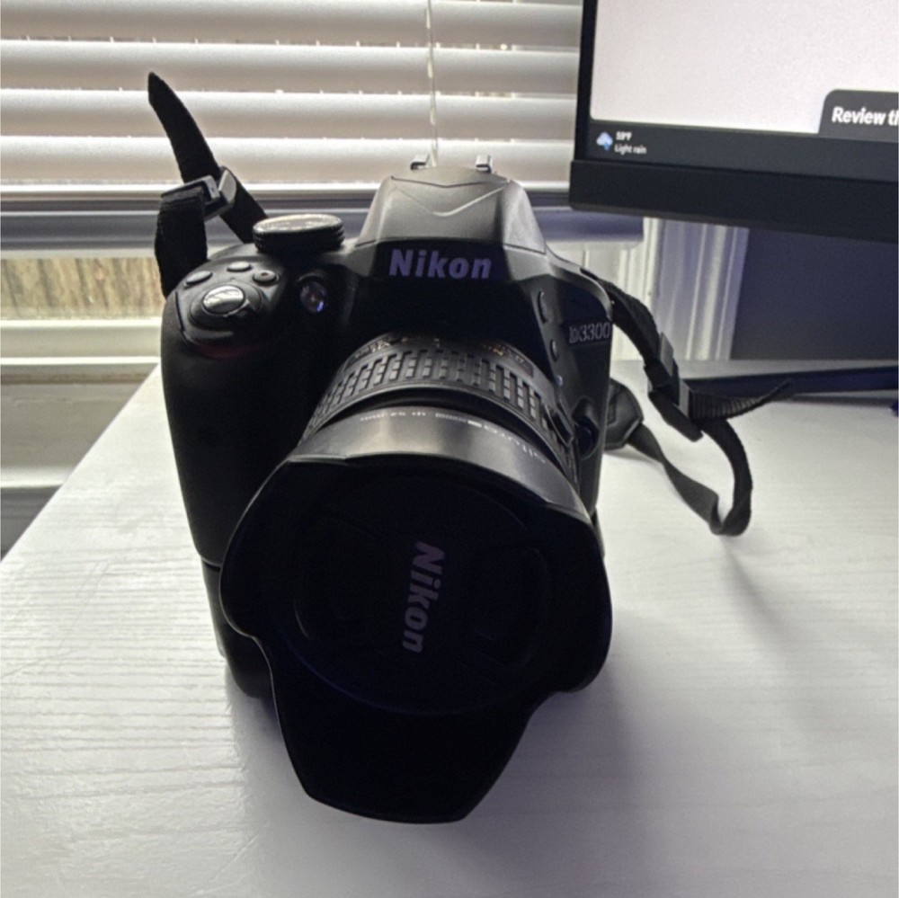 Nikon D3300 Camera Accessory Bundle with Bag & Accessory Compartments