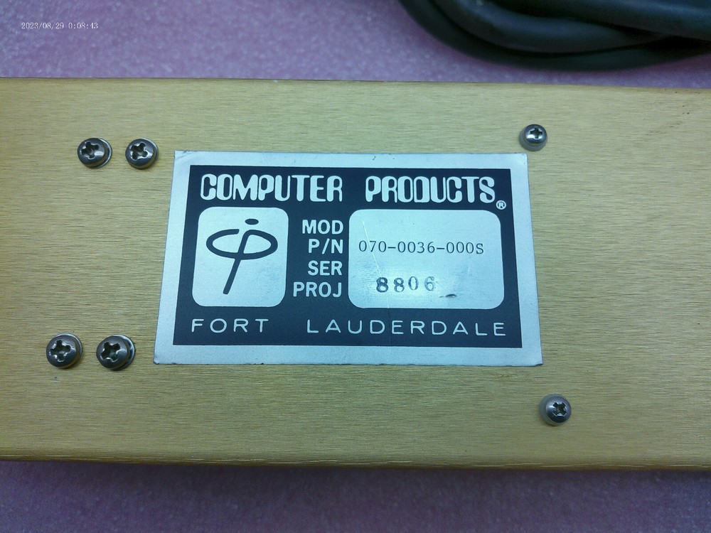 COMPUTER PRODUCTS, 070-0036-000S, CONTROLLER, POWER 125 V (F)