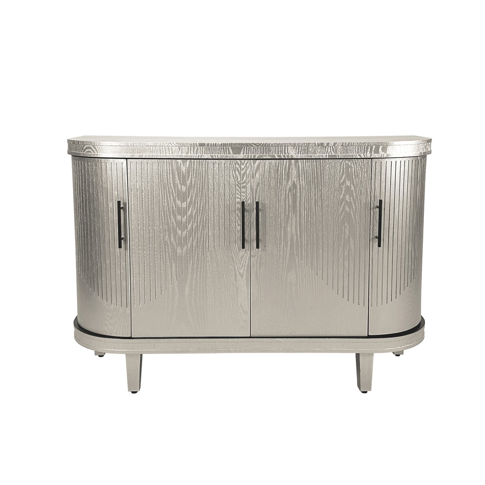 Modern Curved Sideboard 47.2-Inch Decorative Storage Cabinet,Console Table