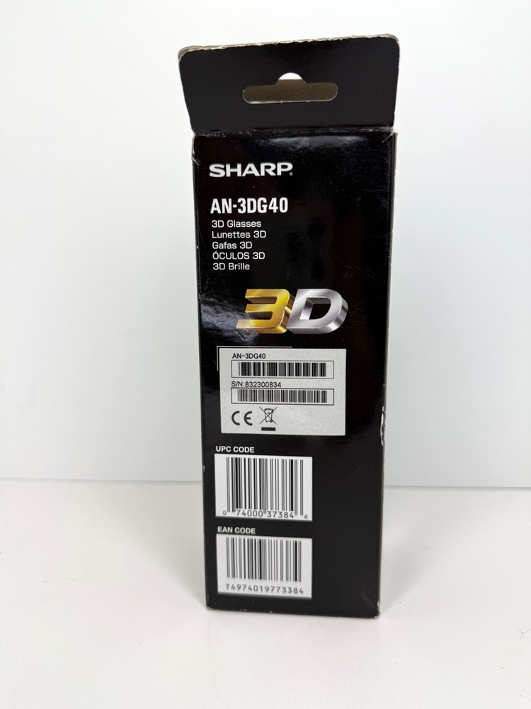 Sharp 3D Glasses, AN-3DG40 for Sharp AQUOS LCD TV
