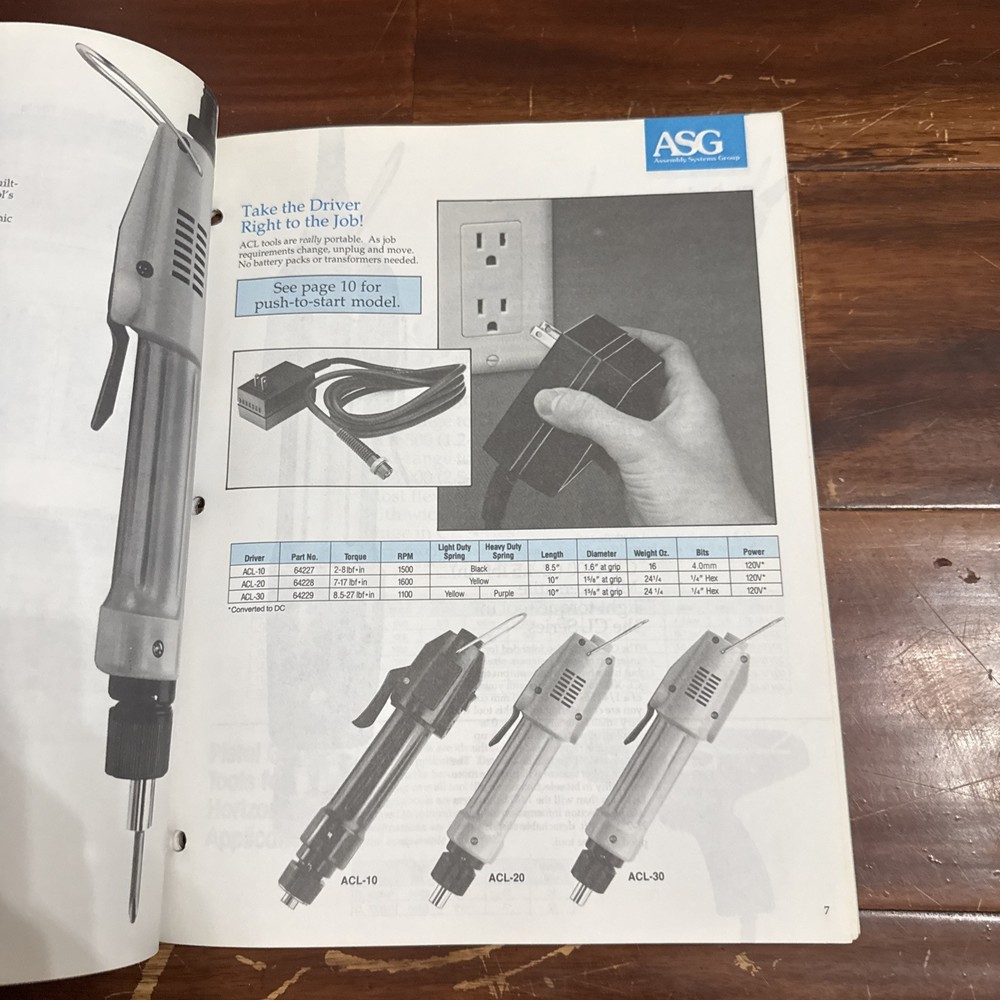 ASG Assembly Systems Group Controlled-Torque Screwdrivers Catalog
